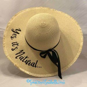 "Yes it's Natural" Foldable Beach Sun Hat